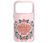 Custodia per iPhone 17 Pro Have A Berry Nice Day Retro Cute Strawberry Groovy Aesthetic