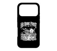 Custodia per iPhone 17 Pro He Rode First Cowboy Alla Camicia Di Dio Di Fede Croce