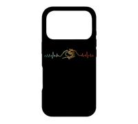 Custodia per iPhone 17 Pro Heartbeat Cat Hand Heart ECG Medical Cat Lover