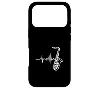Custodia per iPhone 17 Pro Heartbeat Saxophone Jazz Music Lover Ritmo