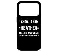 Custodia per iPhone 17 Pro Heather Means Awesome Perfect La migliore Heather di sempre si chiama Heather