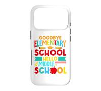 Custodia per iPhone 17 Pro Hello Middle School, Goodbye Elementary School 2026 Last Day