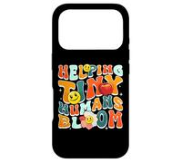 Custodia per iPhone 17 Pro Helping Tiny Humans Bloom Retro Colorful Teacher Design