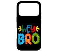 Custodia per iPhone 17 Pro Hey Bro, Little Bro, Best Brother Ever Novelty Graphic Cool