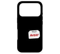 Custodia per iPhone 17 Pro Hi My Name Is Avery Lazy Costume fai da te per feste