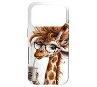 Custodia per iPhone 17 Pro Hipster Giraffe :_: Cool Design For Coffee And Animal Lover
