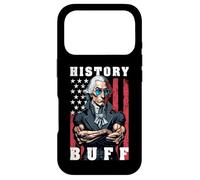 Custodia per iPhone 17 Pro History Buff - Bandiera USA per sollevamento pesi, motivo: George Washington