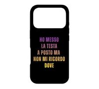 Custodia per iPhone 17 Pro Ho Messo La Testa A Posto Smemorato Testa Tra Le Nuvole