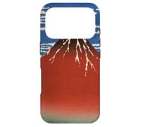Custodia per iPhone 17 Pro Hokusai Red Fuji Southern Wind Clear Mattina Arte giapponese