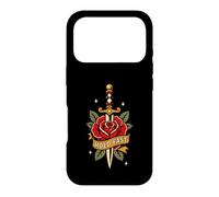 Custodia per iPhone 17 Pro Hold Fast Dagger Rose Traditional Tattoo Flash Old Ink