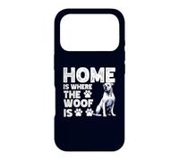 Custodia per iPhone 17 Pro Home Is Where The Woof Is Dogo Argentino Dog Owner Design