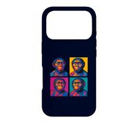Custodia per iPhone 17 Pro Homo Habilis Pop Art Evoluzione umana precoce Handy Man