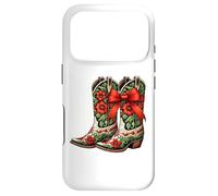 Custodia per iPhone 17 Pro Howdy Christmas Cowgirl Xmas Red Cowboy Boots Howdy Holidays