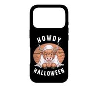 Custodia per iPhone 17 Pro Howdy Halloween Divertente Highland Cow Spooky Stagione Uomini Donne