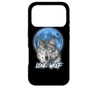 Custodia per iPhone 17 Pro Howling Lone Wolf On Moon Animal Funny Wolves Lover