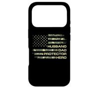 Custodia per iPhone 17 Pro Husband Dad Protector Hero For Christmas Camo American Flag