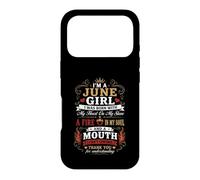 Custodia per iPhone 17 Pro I Am A June Girl Fire In My Soul Queen Compleanno