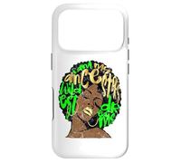 Custodia per iPhone 17 Pro I Am My Ancestors Dreams Afro Black Queen Vintage Verde Lime