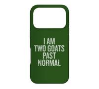 Custodia per iPhone 17 Pro I Am Two Goats Past Normal Funny Goat Pet Owner Humor