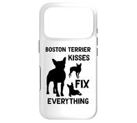 Custodia per iPhone 17 Pro I baci del Boston Terrier sistemano tutto mamma del Boston