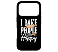 Custodia per iPhone 17 Pro I Bake People Happy Lover Kitchen Divertente Baking Pun Bakery