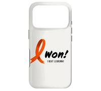 Custodia per iPhone 17 Pro I Beat LEUKEMIA Graphic, I Won! Orange Ribbon For Survivors
