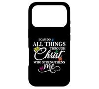 Custodia per iPhone 17 Pro I Can Do All Things Through Christ - Philippians 4:13 Bible