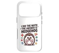 Custodia per iPhone 17 Pro I Did The Math La risposta è divertente Hedgehog