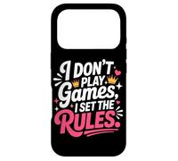 Custodia per iPhone 17 Pro I DON'T PLAY GAMES I SET THE RULES