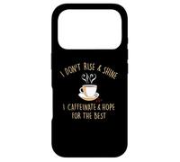 Custodia per iPhone 17 Pro I Don't Rise And Shine I Caffeinate Baristas Coffee Lover
