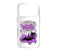 Custodia per iPhone 17 Pro I Dream of Witchy Things Gatto Nero Strega Halloween