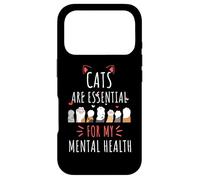 Custodia per iPhone 17 Pro I gatti sono essenziali per i miei amanti dei proprietari di gatti per la salute mentale