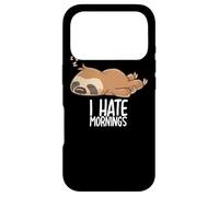 Custodia per iPhone 17 Pro I Hate Mornings Sleeping Sloth Sleep Nap Sloths Late Riser