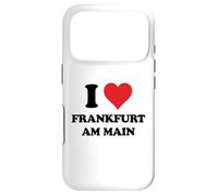 Custodia per iPhone 17 Pro I Heart Frankfurt am Main Germany Love German Souvenir Item