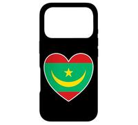 Custodia per iPhone 17 Pro I Heart Mauritania - Divertente cuore bandiera mauritana