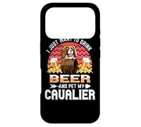 Custodia per iPhone 17 Pro I Just Want to Drink Beer and Pet My Cavalier Dog Lover