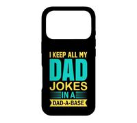 Custodia per iPhone 17 Pro I Keep All My Dad Jokes In A Dad A Base