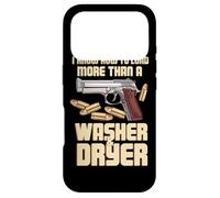Custodia per iPhone 17 Pro I Know How To Load More Than A Washer Dryer Tiratore Pistola