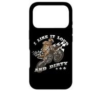 Custodia per iPhone 17 Pro I Like It Loud & Dirty Motocross Quote