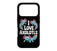 Custodia per iPhone 17 Pro I Love Axolotls Carino Salamandra Art