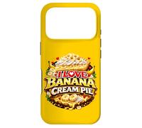 Custodia per iPhone 17 Pro I Love Banana Cream Pie Retro Diner Dessert Topping Cherry