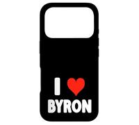 Custodia per iPhone 17 Pro I Love Byron - Cuore
