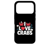 Custodia per iPhone 17 Pro I Love Crabs Carino Cartoon Vita Marina
