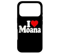 Custodia per iPhone 17 Pro I LOVE CUORE MOANA NOME SU UN TEE