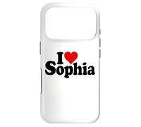 Custodia per iPhone 17 Pro I LOVE CUORE SOPHIA NOME SU UN TEE
