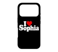 Custodia per iPhone 17 Pro I LOVE CUORE SOPHIA NOME SU UN TEE