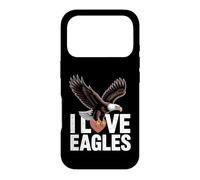 Custodia per iPhone 17 Pro I Love Eagles Design per gli amanti degli uccelli