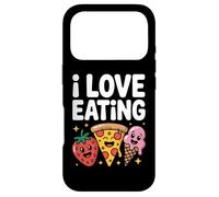 Custodia per iPhone 17 Pro I Love Eating Pizza Gelato Fragola