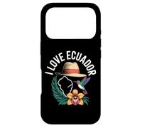 Custodia per iPhone 17 Pro I Love Ecuador - Cappello con colibrì e orchidea