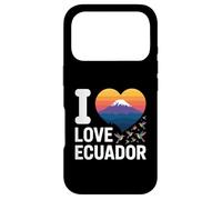 Custodia per iPhone 17 Pro I Love Ecuador Colibrì Tramonto Natura